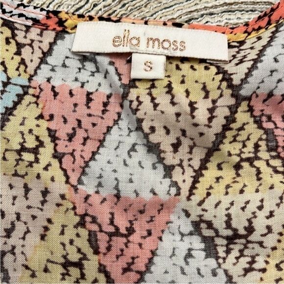 Ella‎ Moss Nordstrom Floral Tank Top Boho Racerback Sleeveless Blouse Small - Picture 7 of 10